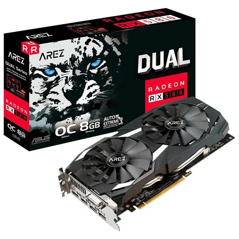 Placa de Vídeo Asus Arez Dual AMD Radeon RX 580 OC Edition 8GB GDDR5