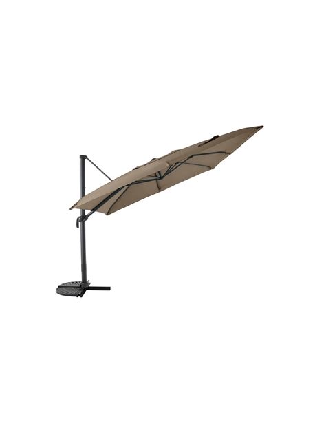 Mwh Parasol D Port X M Aluminium Toile Polyester Taupe