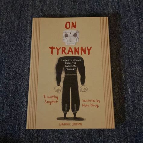 On Tyranny Graphic Edition By Timothy Snyder Paperback Pangobooks