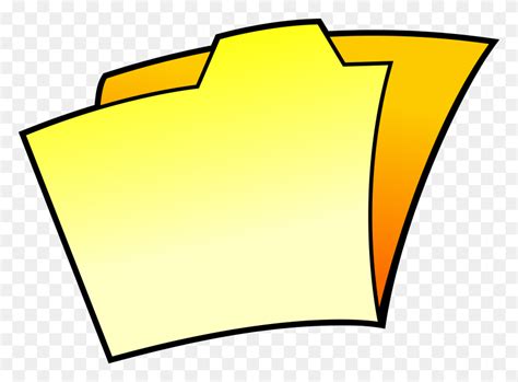 Clipart - Yellow Folder Clipart - FlyClipart