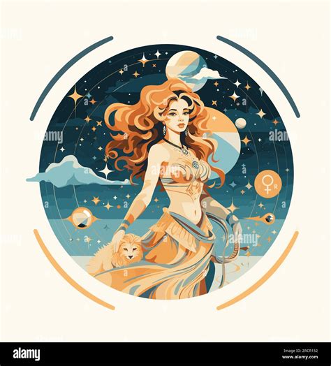 Retrograde Planet Venus In Leo Beautiful Venus Girl With A Lion On The