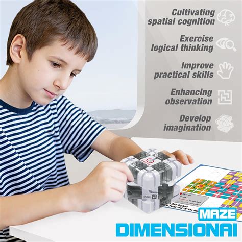 Maze Cube Rompecabezas 3D de gravedad para niños cubos de