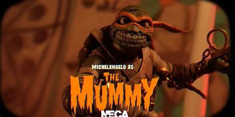 NECA: Michelangelo as The Mummy Universal Monsters X TMNT Crossover ...