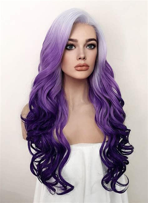 Purple Ombre Lace Front Wig Wigisfashion Wig Is Fashion