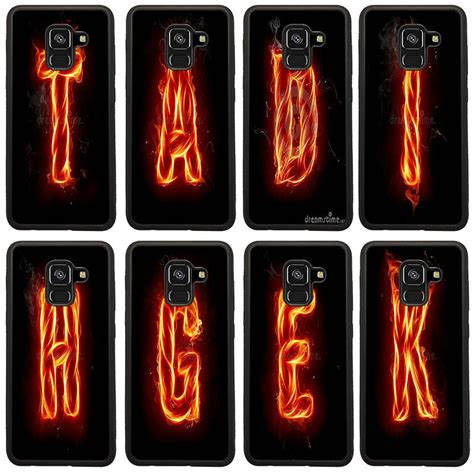 Capa De Celular Letras De Chama Em Tpu Para Samsung Galaxy A A