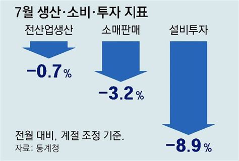 생산 소비 투자 트리플 감소상저하고 빨간불 네이트 뉴스