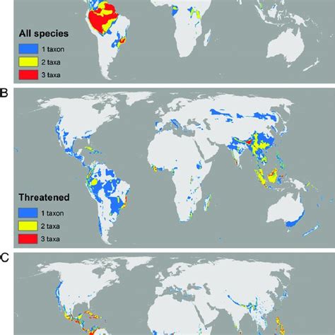 Global Maps Of Species Richness For Different Categories Of Species