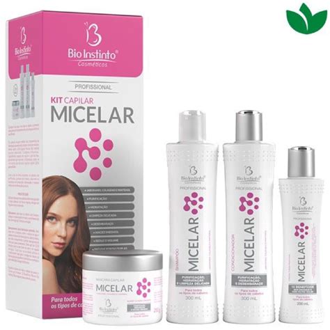 Kit Capilar Profissional Micelar 4 ítens Bio instinto Shopee Brasil