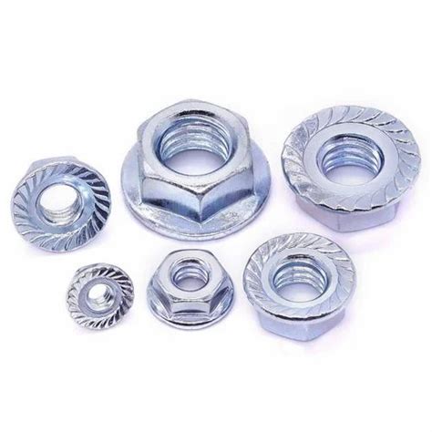 Stainless Steel Hexagonal Ss Flange Nut Inner Diameter 7 Mm Diameter 6 Mm At Rs 27piece In