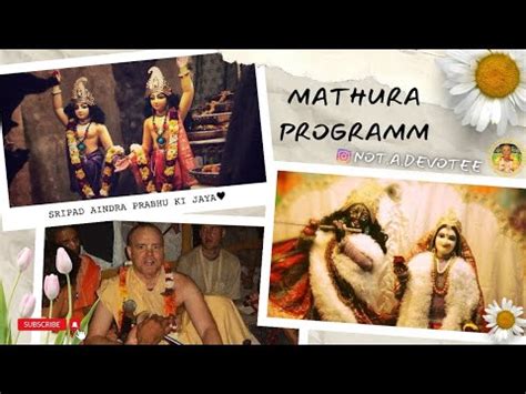 Aindra Prabhu Mathura Programm 2005 Bhakti Srilaprabhupada