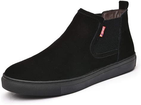 Funplus Herren Freizeitschuhe Slip On Chelsea Stiefel Im Britischen