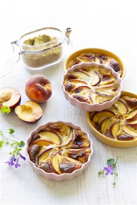 Clafoutis aux pêches sans gluten Recettes de cuisine Biodélices