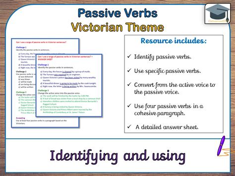 KS2 Passive Verbs In Victorian Themed Sentences And Paragraphs