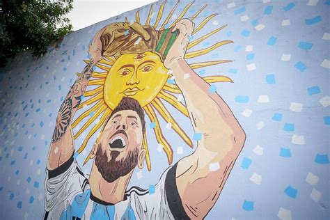 Extraordinario Mural De Messi Con La Copa En Quilmes Diario El Sol