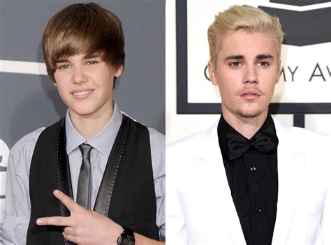 Justin Biebers Red Carpet Transformation At The Grammys Revealed E News