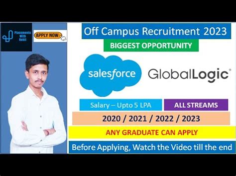 Globallogic Recruitment For Freshers Salesforce Recruitment