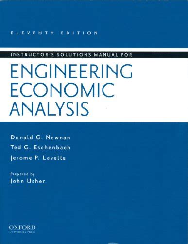 Instructor S Solutions Manual Engineering Economic