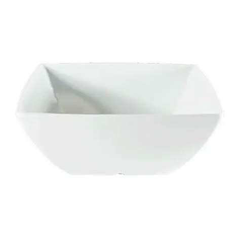 Thunder Group 69009WT 90 Oz Melamine Classic Square Bowl White 1