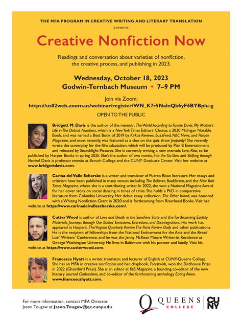 Creative Nonfiction Now Mfa In Creative Writing And Literary Translation