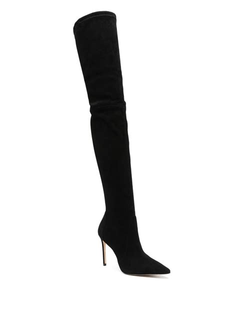 Stuart Weitzman 100mm Suede Thigh High Boots Farfetch