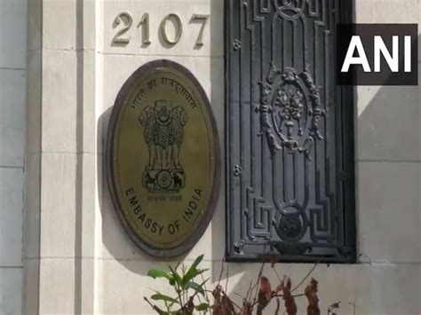 Us Security Beefed Up Outside Indian Embassy Amid Call For Khalistani