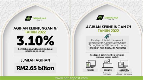 Kadar Dividen Tabung Haji Ini Caranya Untuk Membuat Semakan