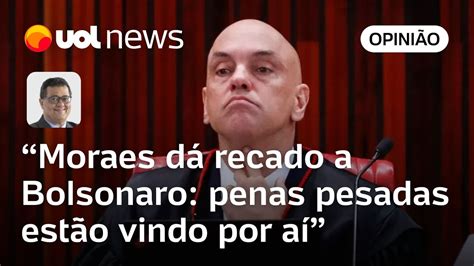 Moraes dá recado a Bolsonaro ao votar por prender golpista por 17 anos