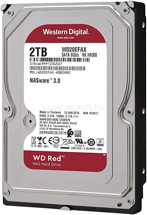 Western Digital Hdd Tb Sata Rpm Mb Red Nas Wd Efax