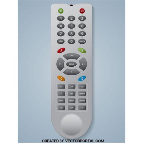 Remote control for TV set.ai Royalty Free Stock SVG Vector and Clip Art