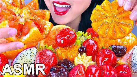 Asmr Assorted Candied Fruits Extreme Crunchy Eating Sounds Asmr Phan Youtube