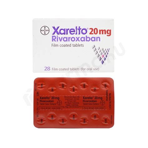 Xarelto 20 Mg Tablet Farmaku