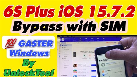 Bypass With SIM 6S Plus Passcode IOS 15 7 2 Fix Error Gaster