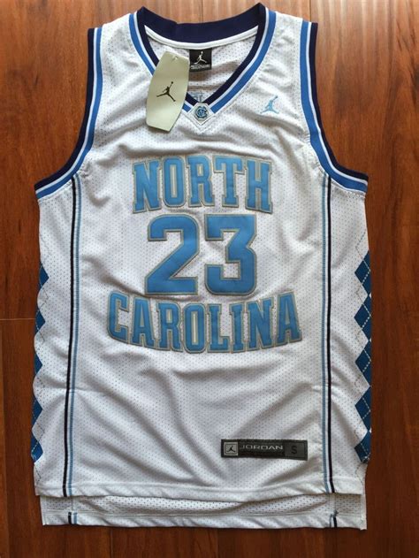 Men 23 Michael Jordan Jersey White North Carolina Fanatics Swingman ...