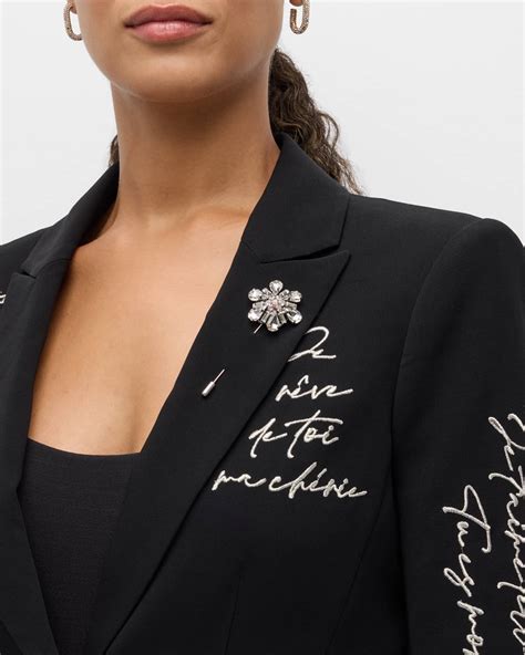 Cinq A Sept Love Letter Feather Cuff Cheyenne Blazer Neiman Marcus