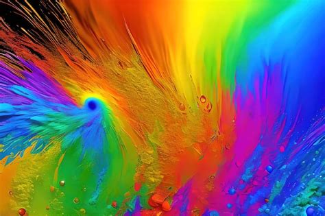 Premium Photo | Rainbow splash background