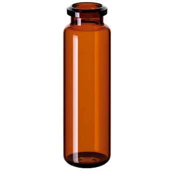 Cole Parmer Headspace Vial Amber Glass Mm Crimp Neck Round