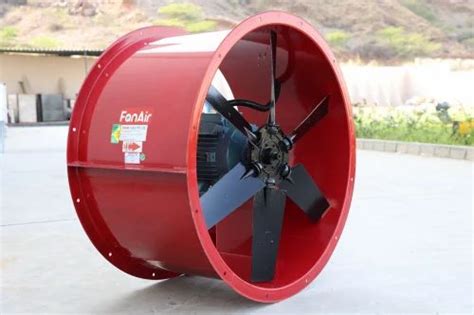 5HP Cast Iron Tube Axial Flow Fan For Industrial Capacity 1500 Cfm