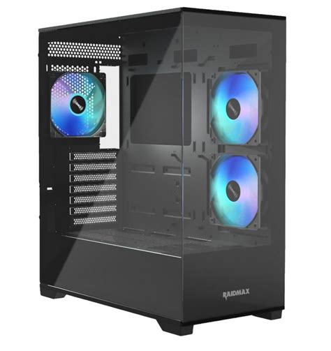 Gabinete Gamer Raidmax Infinita I Fishtank Argb Tg Black Rocket Hard