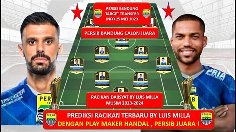 Mantapnya Racikan Luis Milla Prediksi Best Line Up Persib Bandung