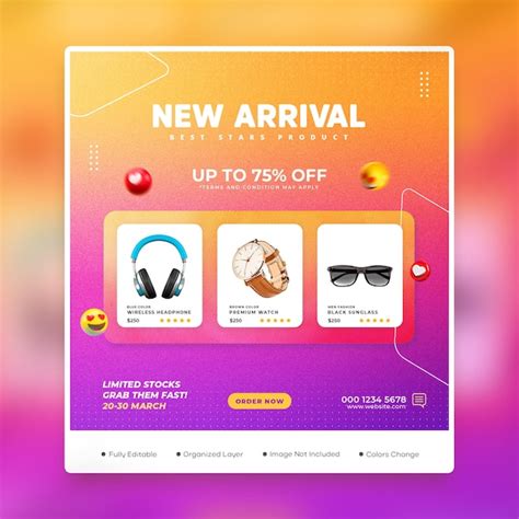 Premium PSD New Arrival Fashion Sale Social Media Post Banner