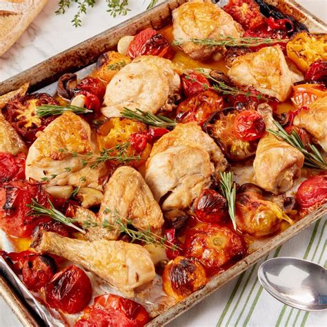 Sheet Pan Chicken Cacciatore Recipe Sourced