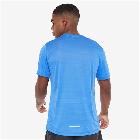 Nike Dri Fit Miler T Shirt Pacific Bluereflective Silv Mens Clothing