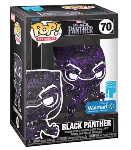 Funko Pop Marvel Art Series Black Panther Exclusivo Original Mo A