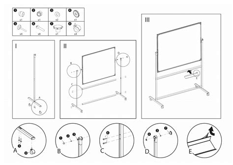 Tablica mobilna dwustronna obrotowa suchościeralna magnetyczna 220x100