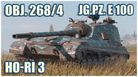 Object 268 4 Jg Pz E 100 Ho Ri Type 3 WoT Blitz Gameplay YouTube