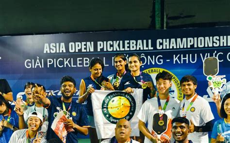 India Wins Four Gold Two Bronze In Asian Open Pickleball C Ship In