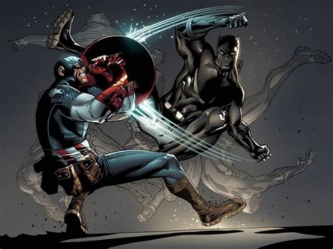 Captain America Vs Black Panther Comics Black Panther Superheores Captain America Hd