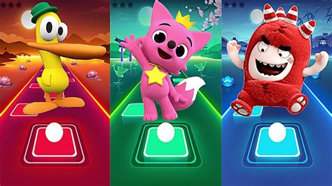 Pinkfong Pocoyo Oddbods Fuse Tiles Hop Who Is Best YouTube