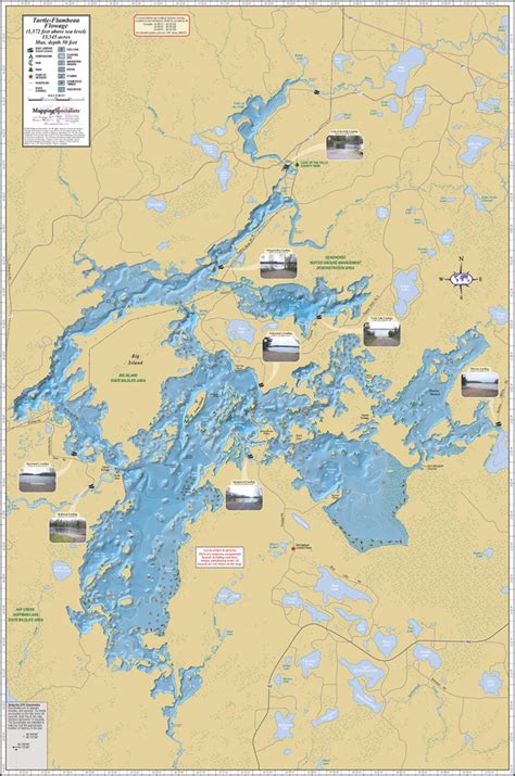 Turtle-Flambeau Flowage Fold Map