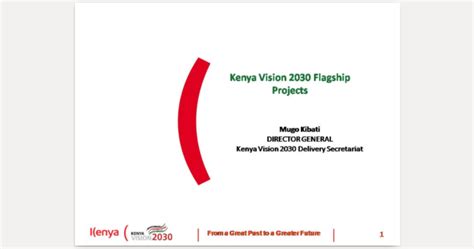 Vision 2030 Presentation at the Kenya Investment Forum | Kenya Vision 2030